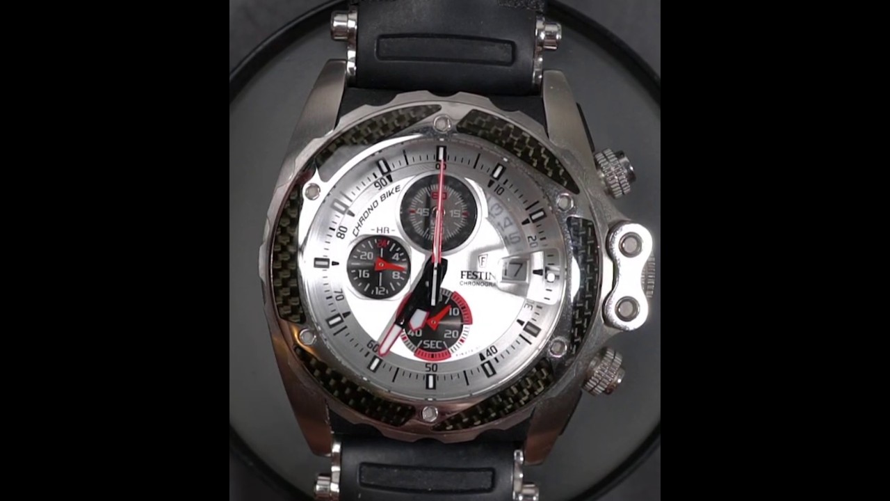 Обзор и обслуживание часов Festina Road Warrior Carbon Fiber 1/100 Chronograph F16272 с двигателе...