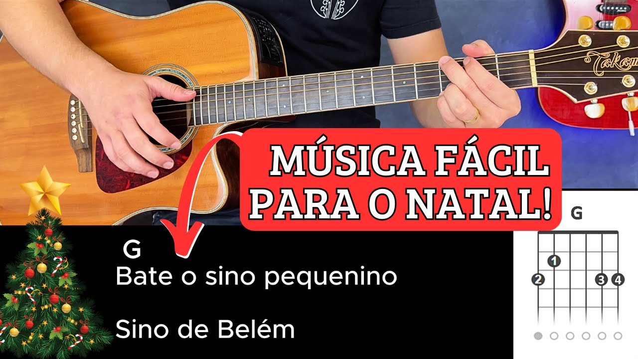 Como Tocar BATE O SINO - Música de Natal (Simplificada Sem Pestanas)