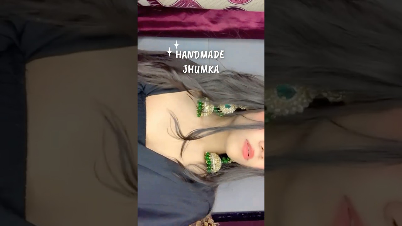 HANDMADE JHUMKA #diy #diyhandmadejewellery #diyaccessories #trending #handmade #diyearrings #like