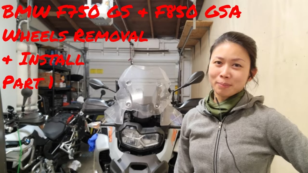 BMW Wheels Removal & Install F 750 GS F 850 GSA Part 1