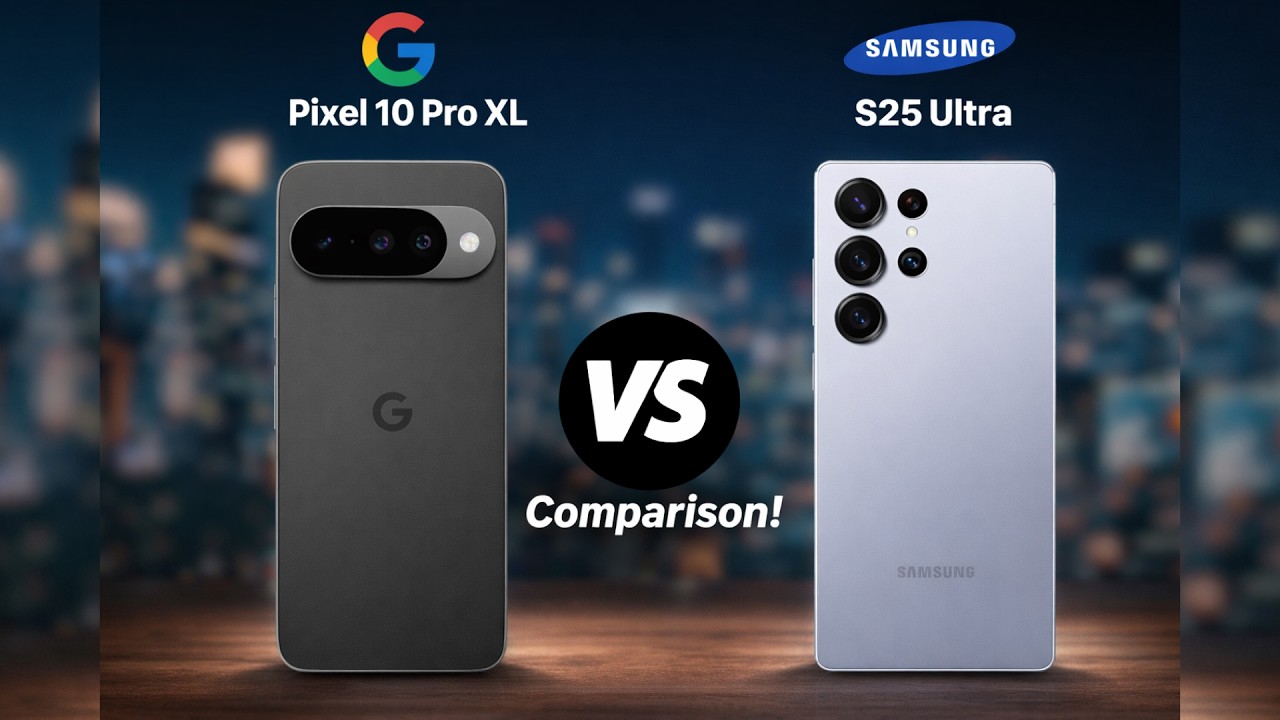 Samsung Galaxy S25 Ultra vs Google Pixel 10 Pro XL | Full Comparison  Camera, Battery, Performance..