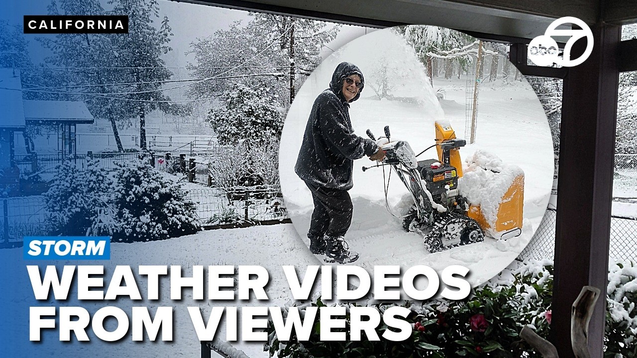 Snow in Northern California: videos from viewers across the Northstate