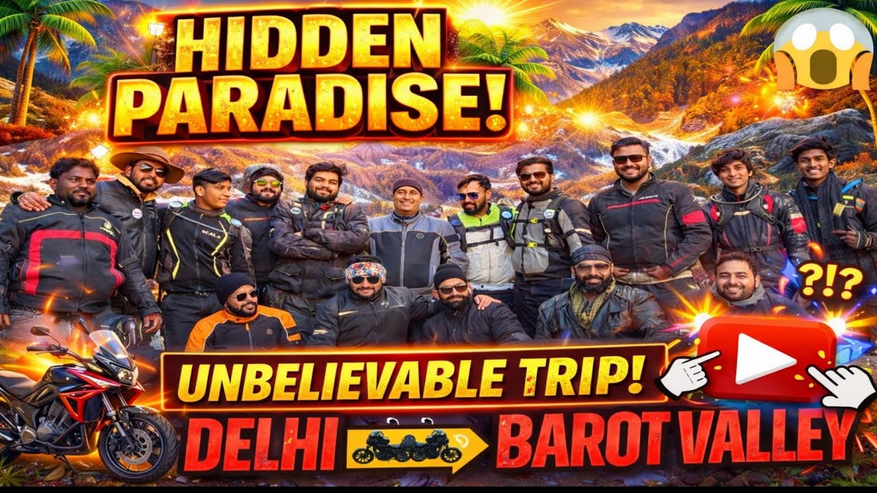 Delhi to Barot Valley Bike Ride | Best Camping Location in Himachal| Chandigarh to Barot|UP16 Rider