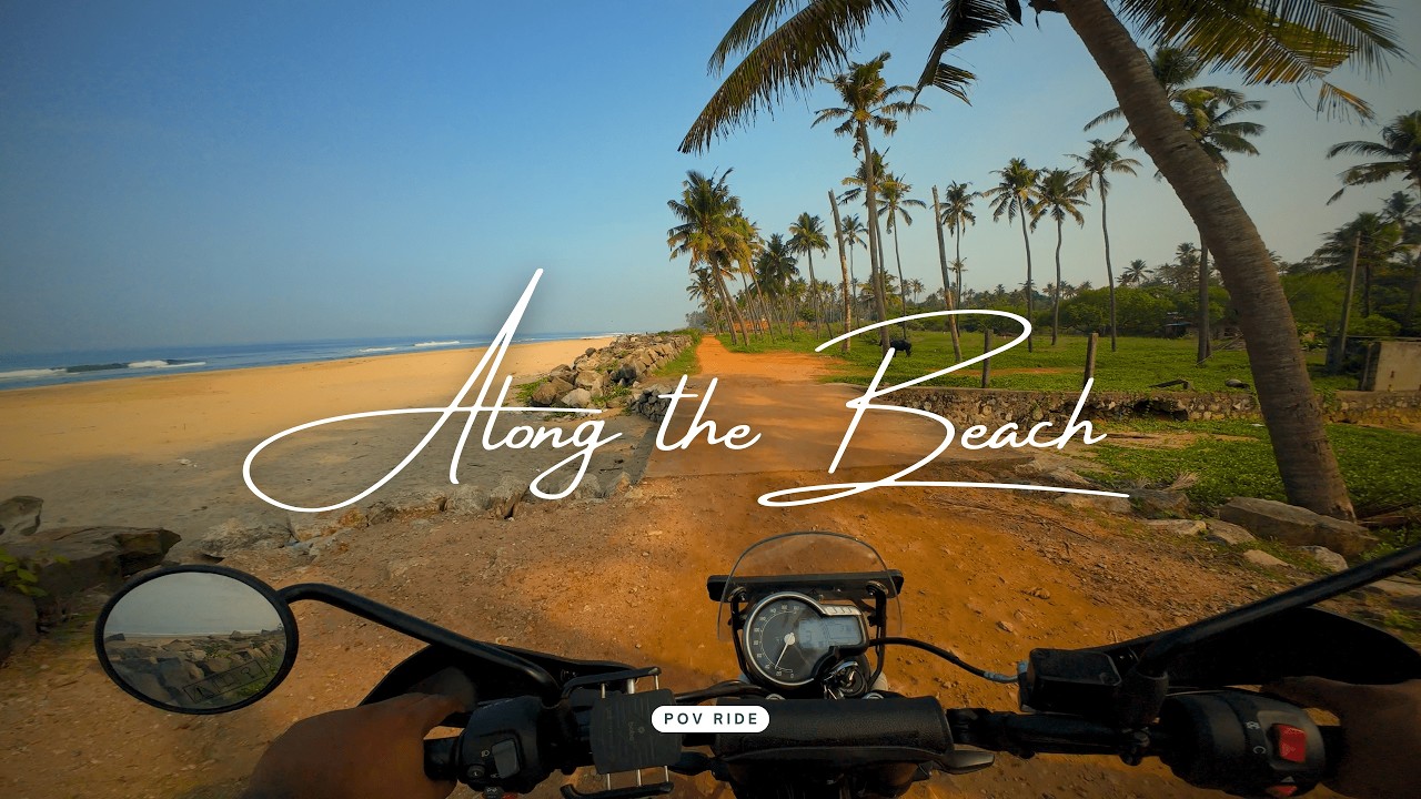 Morning Coastal Ride in Varkala | Kappil Beach | Scenic POV Motorcycle Ride | Scrambler 400X [UNCUT]