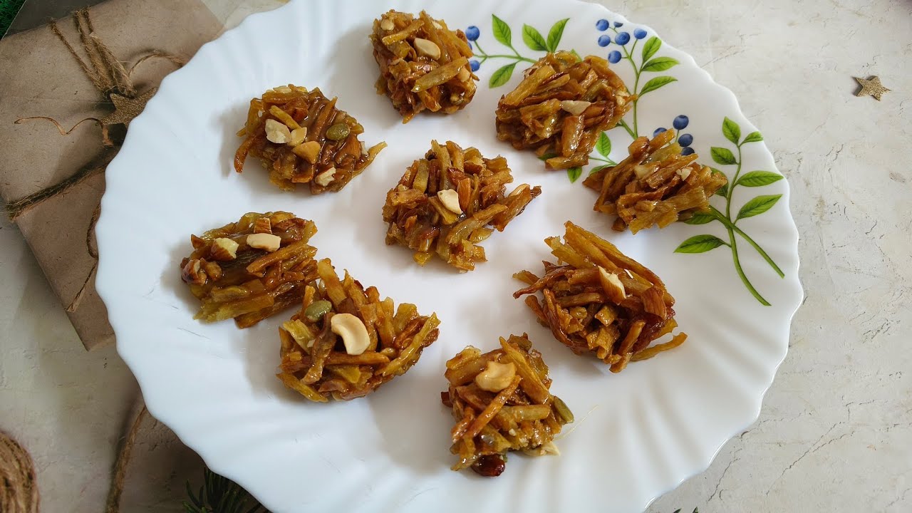 Sweet potato Chikki/barfi super yummy 😋