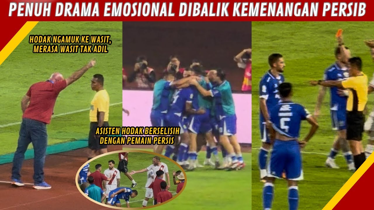 GBLA GEMPA SAAT GOAL, BOJAN HODAK NG4MUK KE WASIT, ASISTEN HODAK ADU MULUT