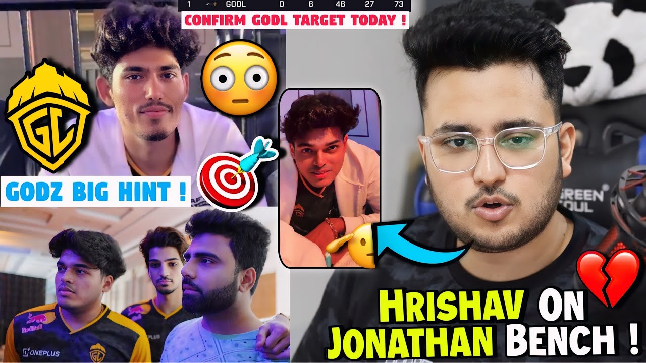 Hrishav Sad Reply Jonathan Bench💔Unhappy W Rumours🫤Godz Hint GodL Target Today🎯✅