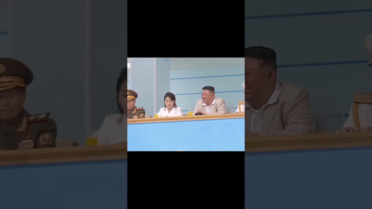 Kim Jong-un and his daughter Kim Ju-ae watched a volleyball match held by the military #kimjongun