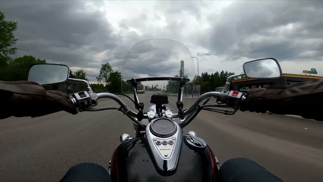 Kawasaki VN800 - First taste of driving in some rain