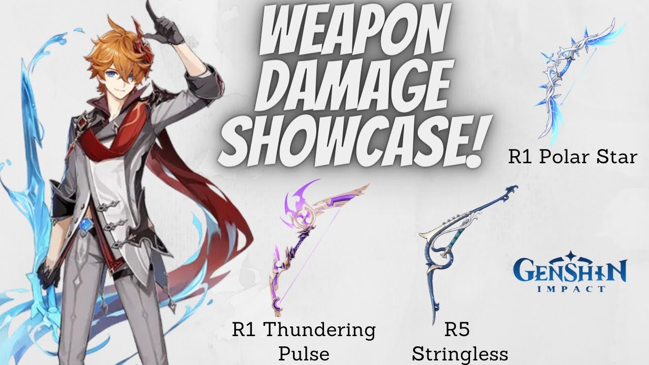 Childe Damage Showcase ft. Floor 7 with R1 Polar Star vs. R1 Thundering Pulse vs. R5 Stringless