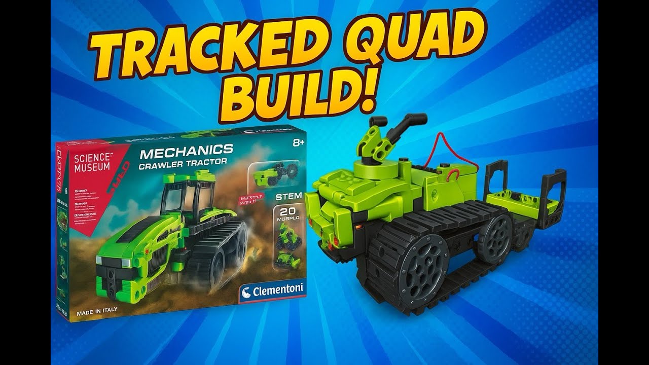 Собираем гусеничный квадроцикл из STEM-набора Clementoni &ldquo;Crawler Tractor&rdquo;! 🚜🔩