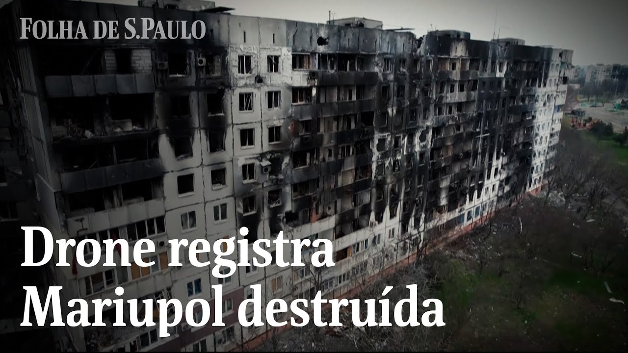 Imagens divulgadas pela Rússia mostram prédios destruídos por ataques em Mariupol | CENAS DA GUERRA
