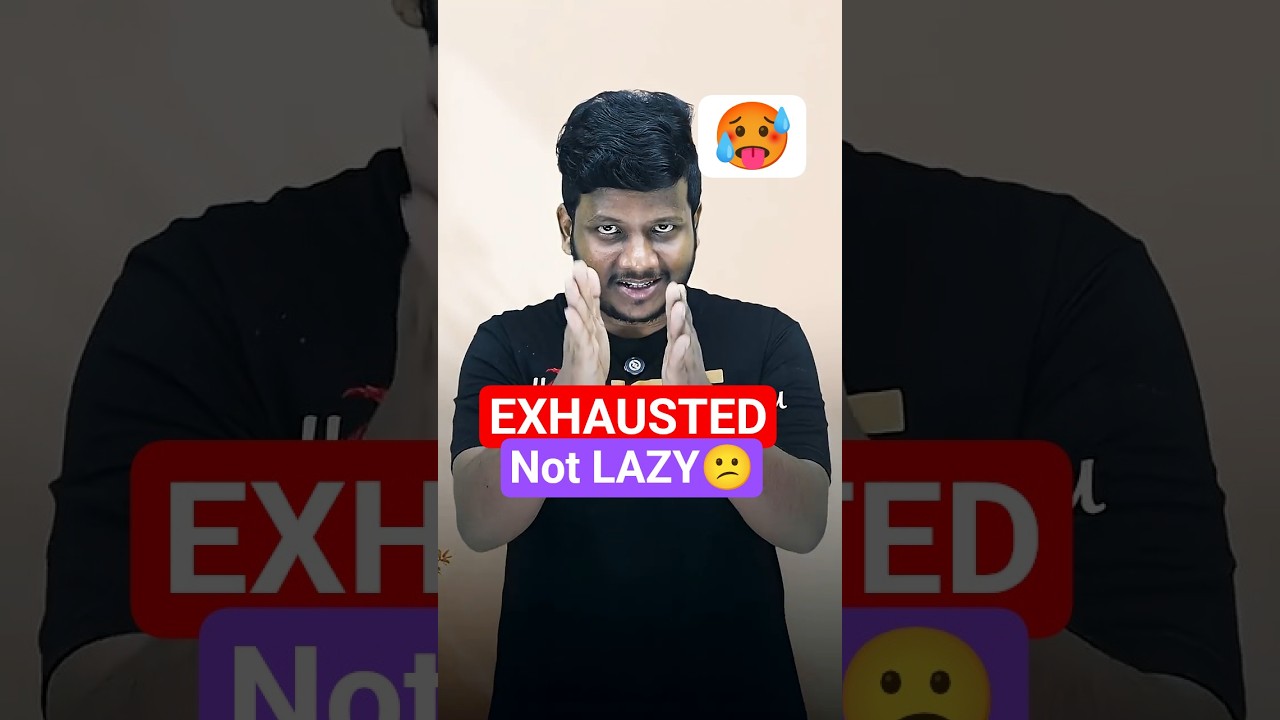 You are Not LAZY🤬-You're EXHAUSTED🥵 RENEET Topper Tips + Motivation Dr Sudharshan NST