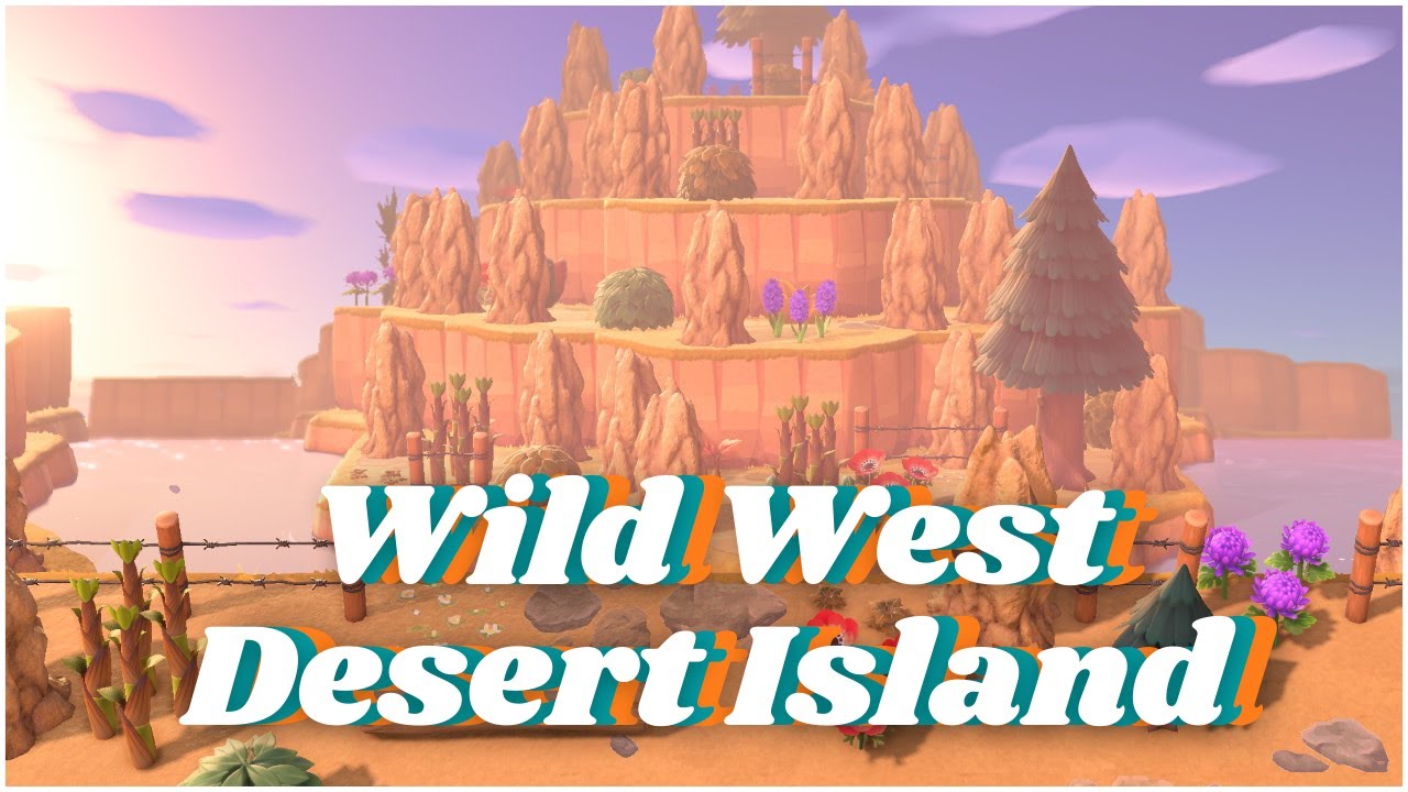 Невероятный остров в пустыне Дикого Запада | Экскурсия по острову в Animal Crossing: New Horizons