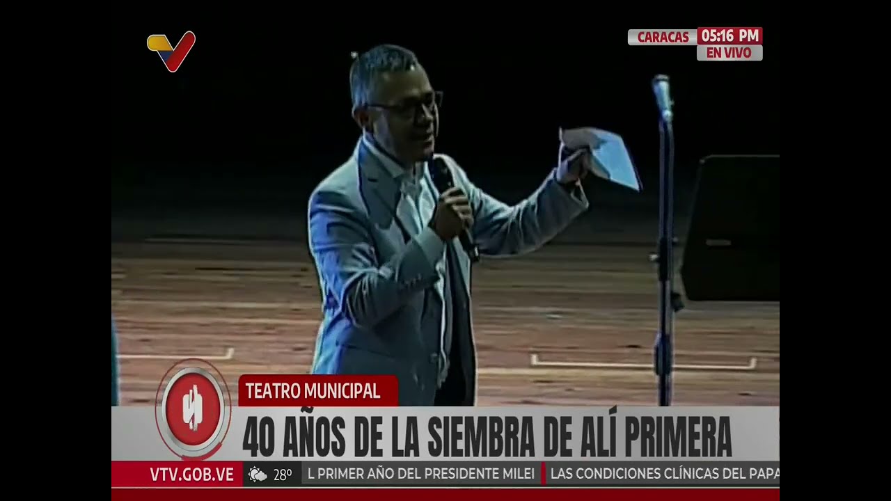 Concierto 40 años de la Siembra de Alí Primera y 1er Aniversario de la GMVV, 16 de febrero de 2025