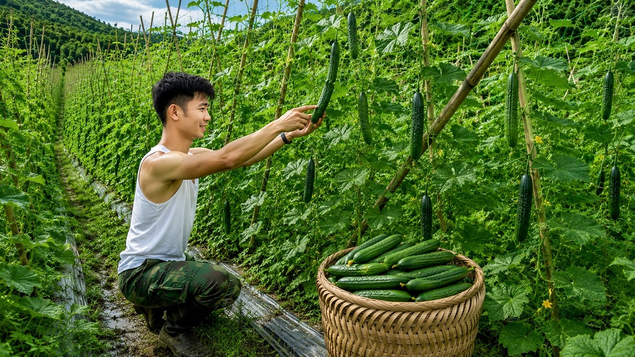 Building a new life &ndash; Taking care of the baby, harvesting cucumbers, and planting a new garden.