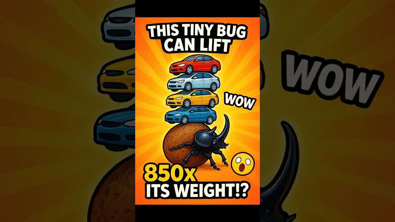 This tiny bug can lift 850x its weight!? 🤯