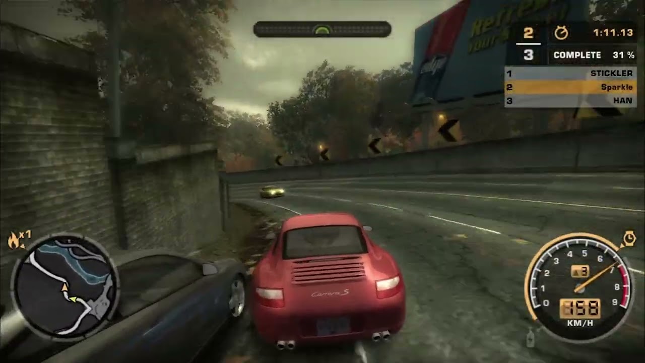 Test Drive PORSCHE 911 CARERA S in Sprint Race Mode  NFS Most Wanted 2005