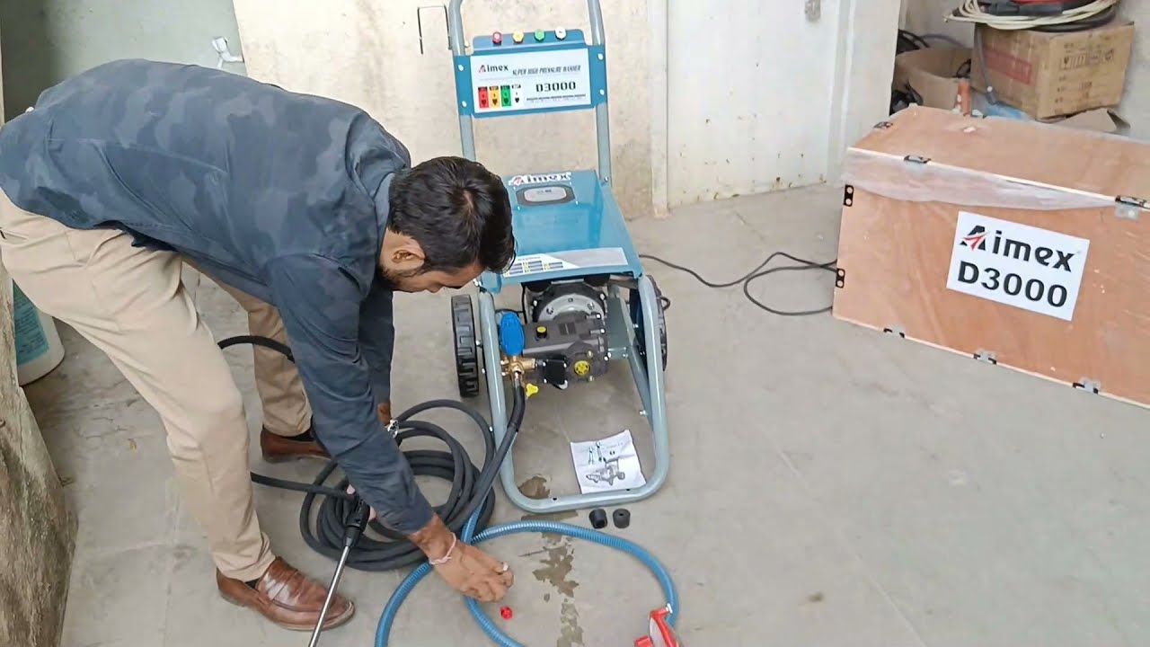 Aimex D-3000 4HP Commercial High Pressure Car Washer Machine 150 BAR / ट्रक गैरेज के लिए मशीन