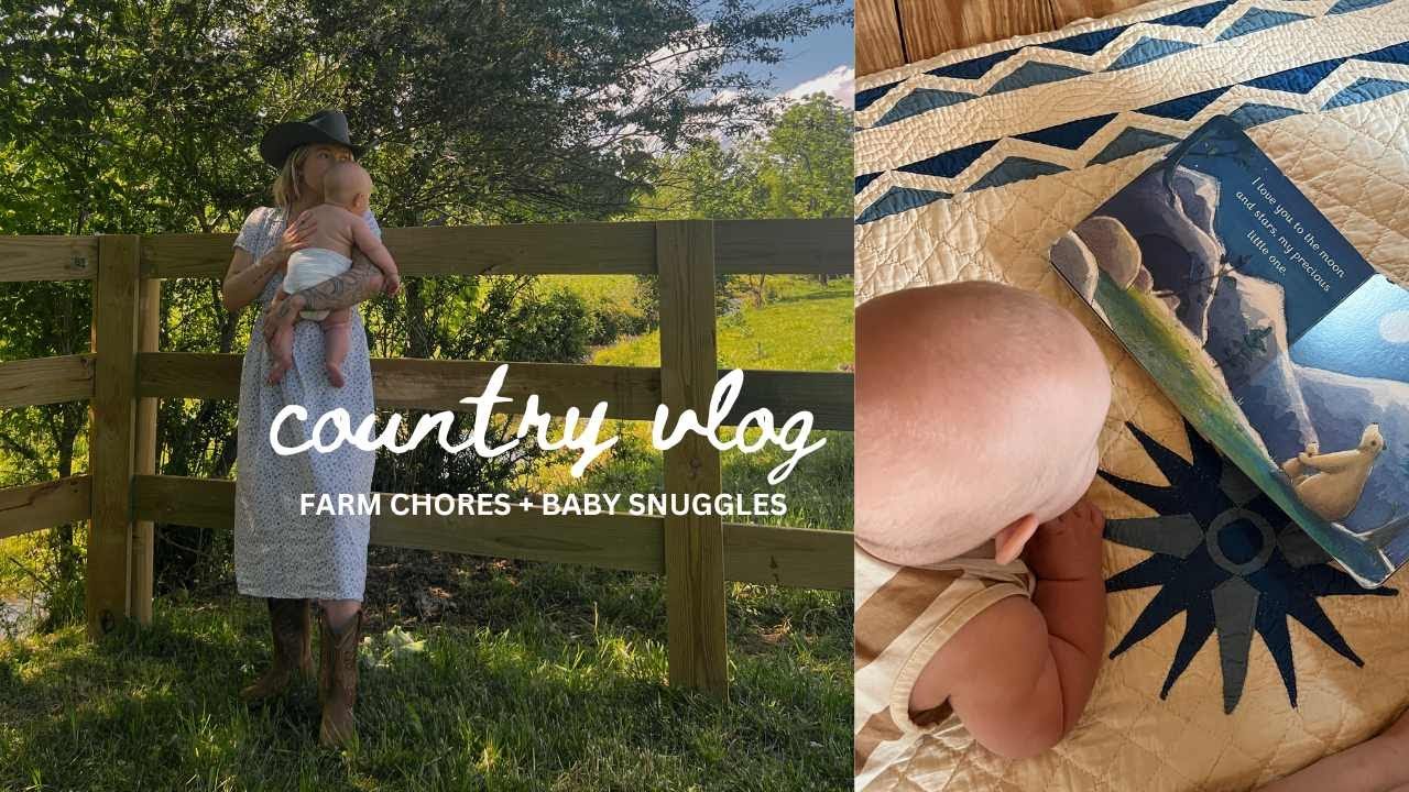 Morning on the Ranch VLOG - ducklings, gardening, baby cuddles!