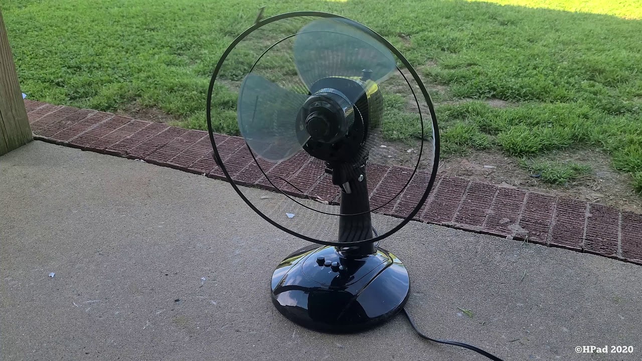Black Mainstays Desk Fan Destruction