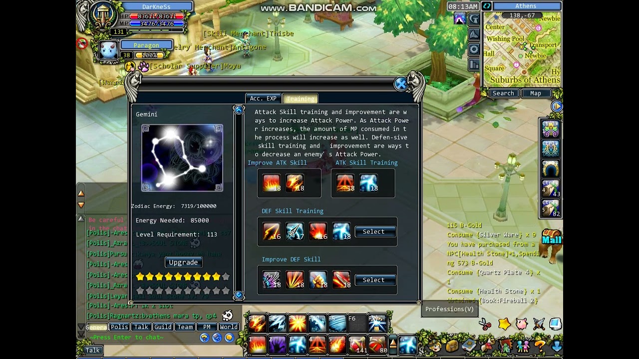 Upgrade Zod Def skill