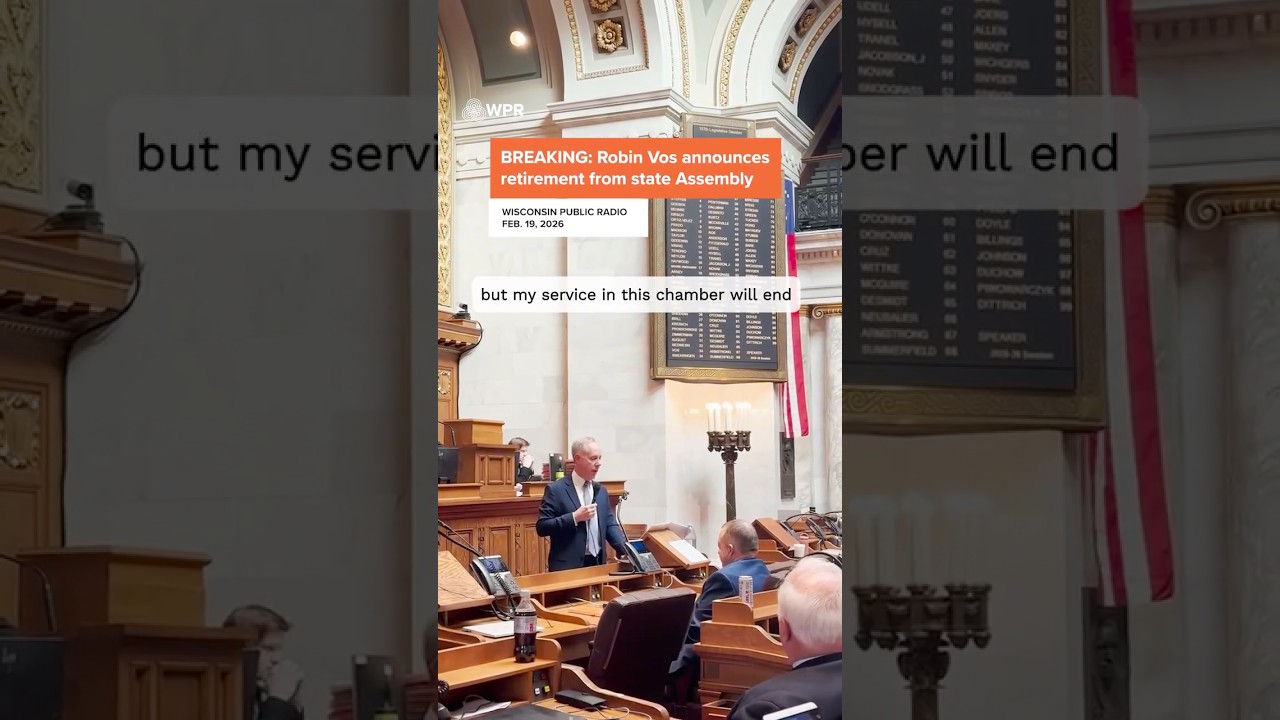 Wisconsin Assembly Speaker Robin Vos to retire