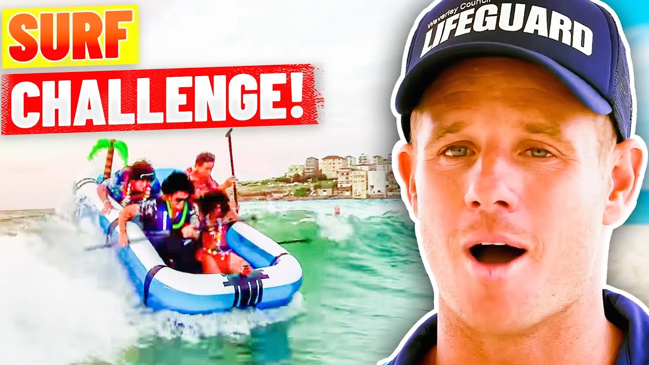 Crazy Lifeguard Surf Challenge (Surfen Tag - Bondi Rescue Season 9)