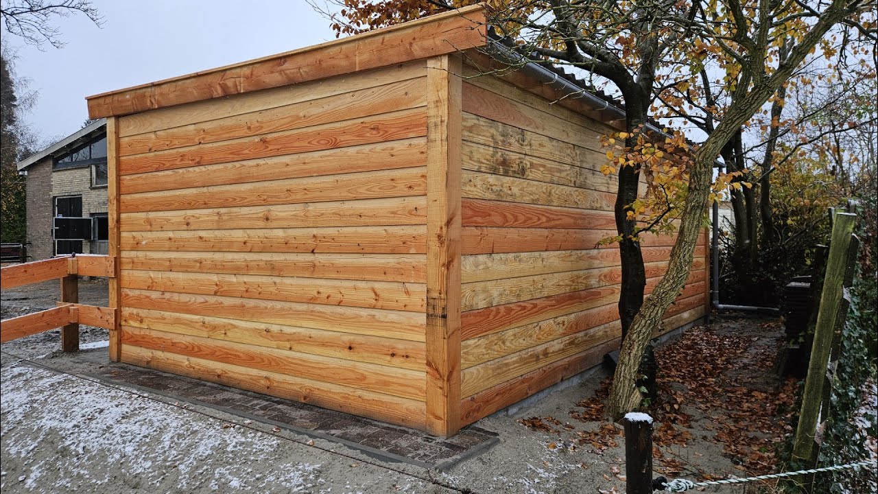 Building a Douglas Timber Horse Shelter After the Storm | Start to Finish