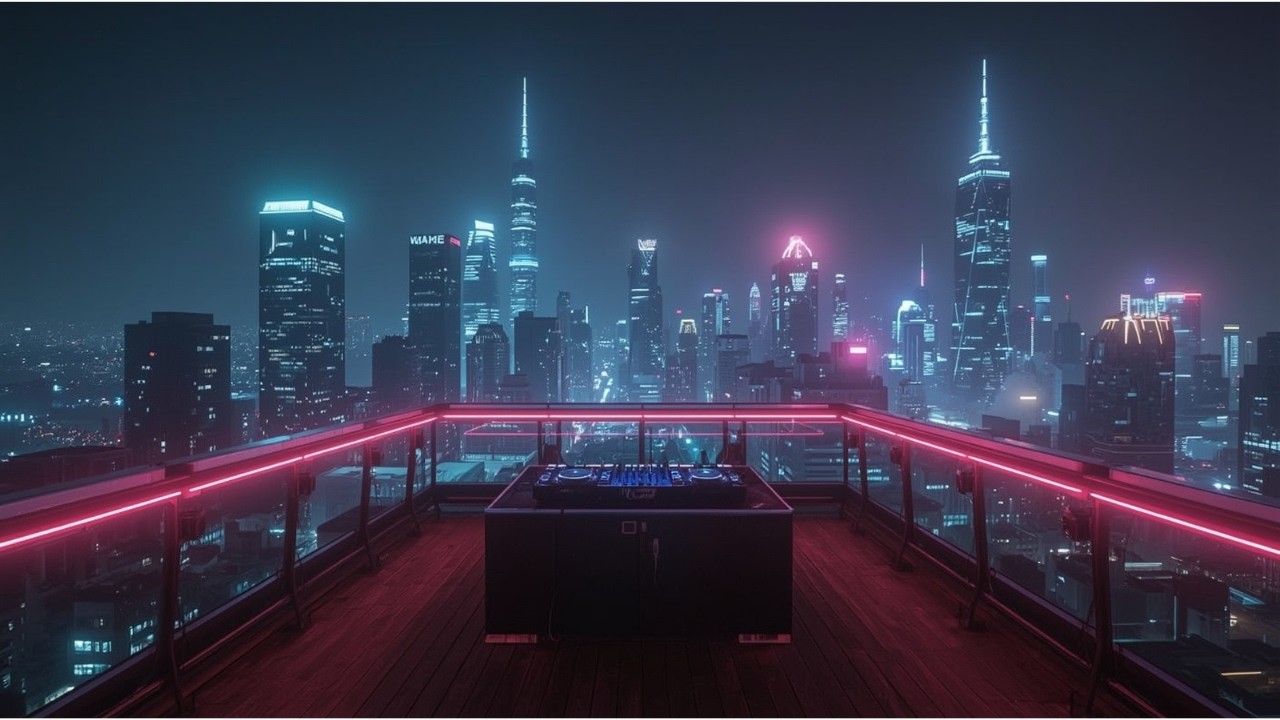 Neon Skyline After Hours 🌃🎧 | Cyberpunk Club Ambience!