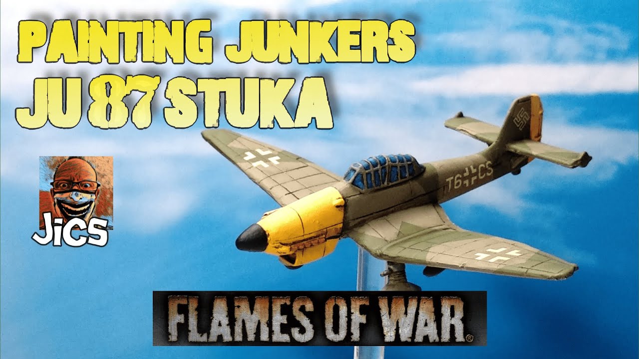 Painting Junkers JU 87 Stuka Flames of War Battlefront Miniatures
