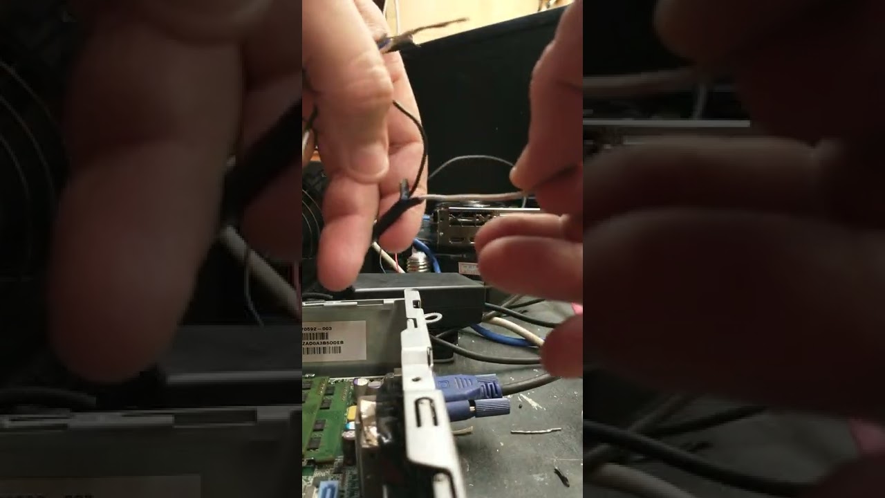 hp compaq 8300 elite ultra slim desktop 4 bipes adaptação fonte problema resolvido