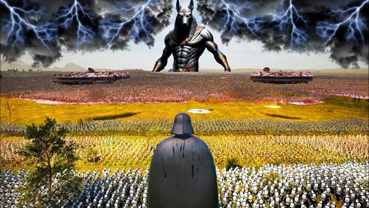 5,000,000 Army of Anubis Invade DARTH VADER's Base -  Ultimate Epic Battle Simulator 2