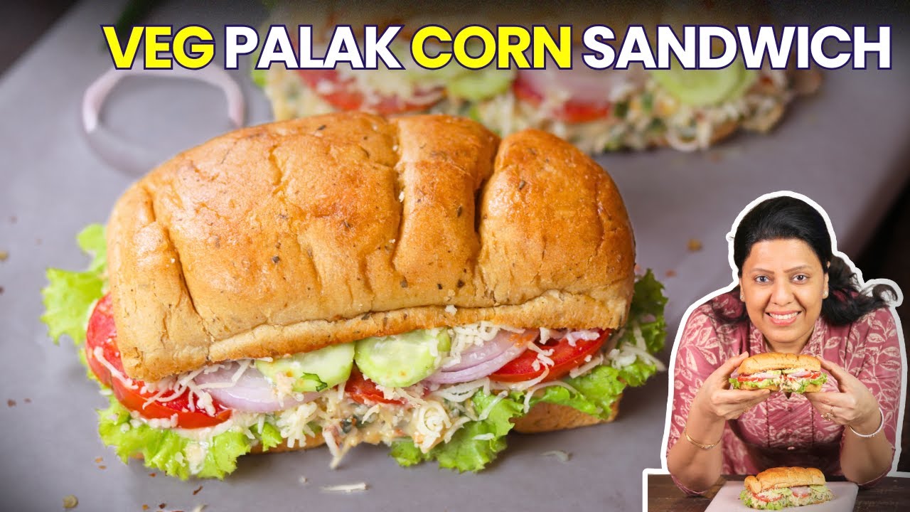 पालक कॉर्न सैंडविच – इतना स्वादिष्ट की रोज बनाना चाहोगे 😍 | MintsRecipes