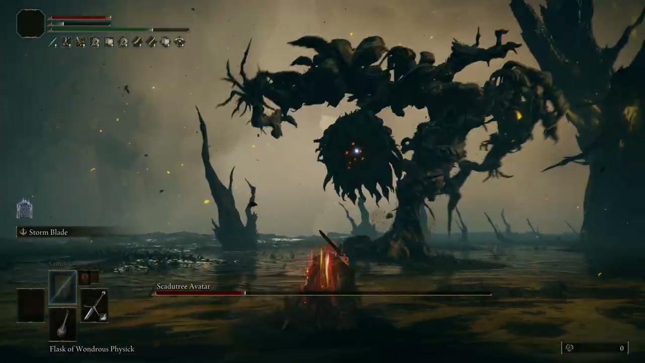 Elden Ring Scadu tree No Hit Test Vid(Claymore)