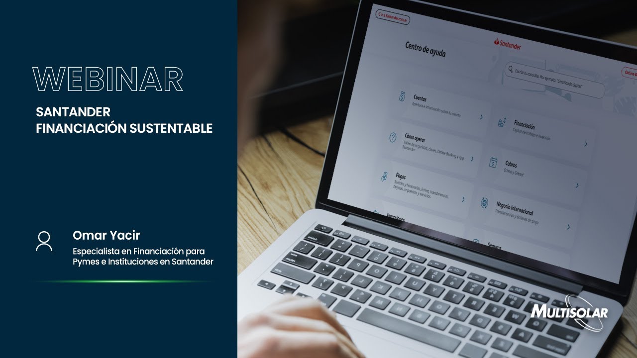 Webinar - Financiación Sustentable Multisolar Santander