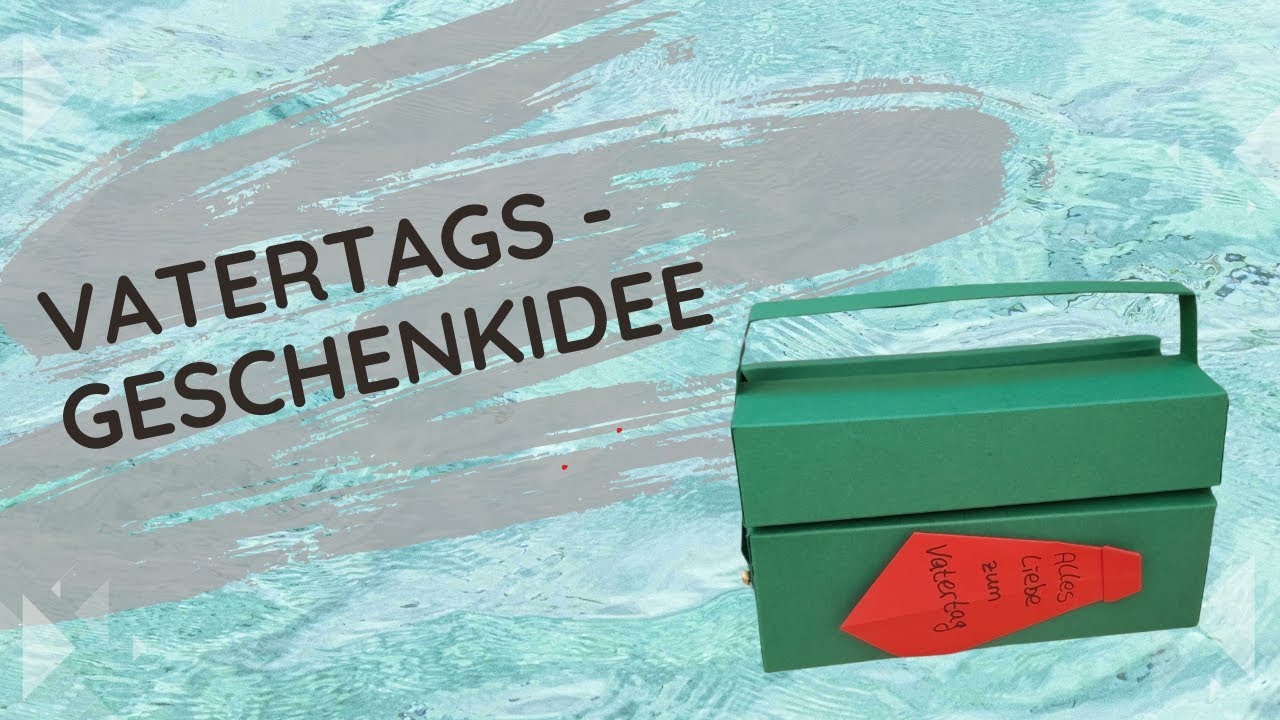 Werkzeugkoffer basteln ohne stanzen | Geschenkbox | Vatertag | tinker tool box
