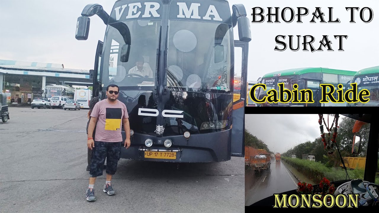 Bhopal to Surat Bus Journey / A.C. Sleeper  // Verma Travels // ISBT bhopal #travelvlogs #roadtrip