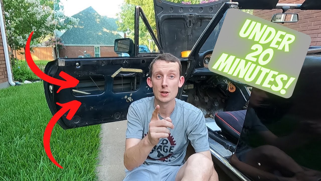 EASY! Fiat 124 Spider Window Crank Replacement! DIY!