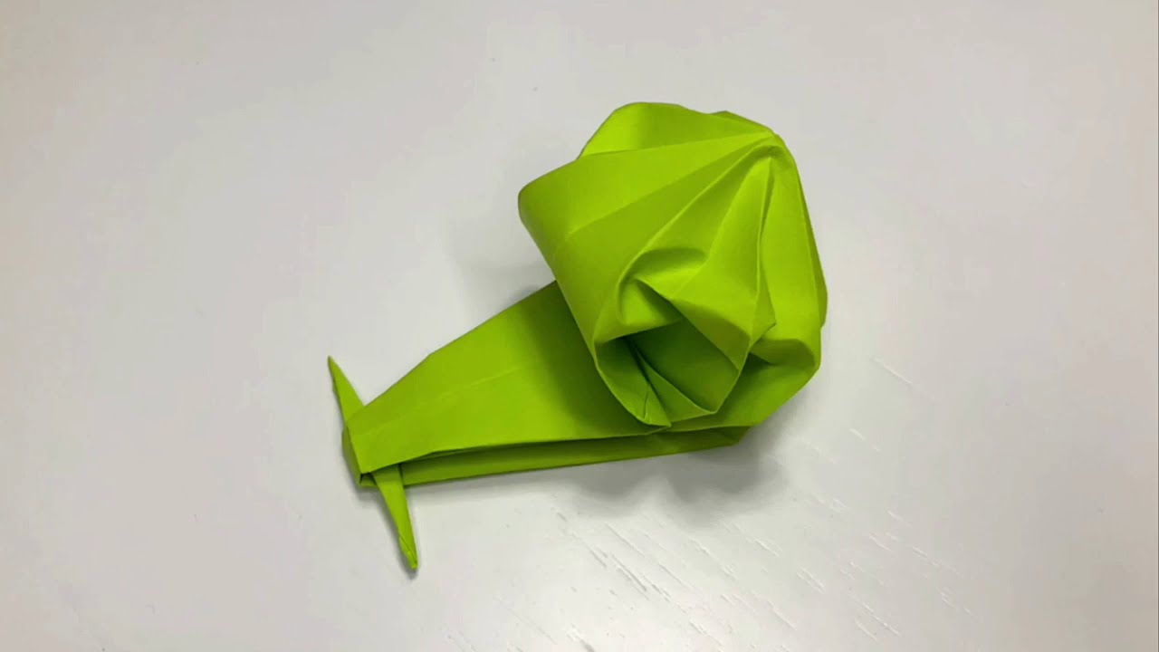 Оригами улитка / Бумажная улитка