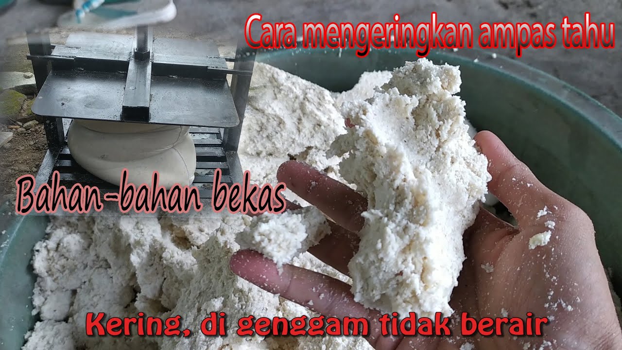 Alat peras ampas tahu/ampas kelapa/ampas ketela/alat press pakan ternak dari bahan bekas