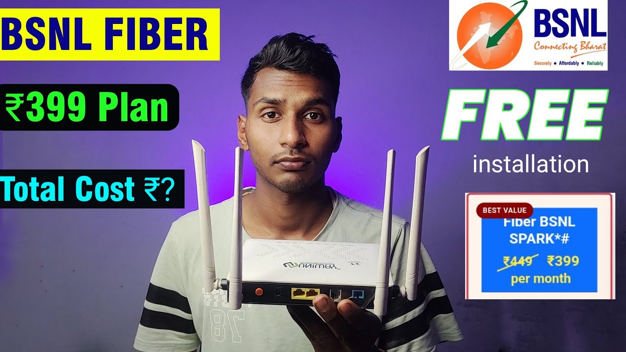 BSNL Fiber ₹399 Plan Installation & Booking Process | 50Mbps Unlimited Data | How to get BSNL Fiber
