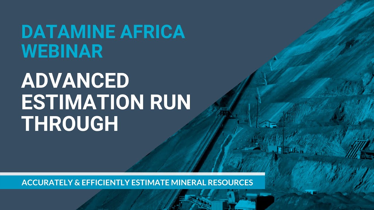 Advanced Estimation Webinar -  Advanced Estimation Run Through