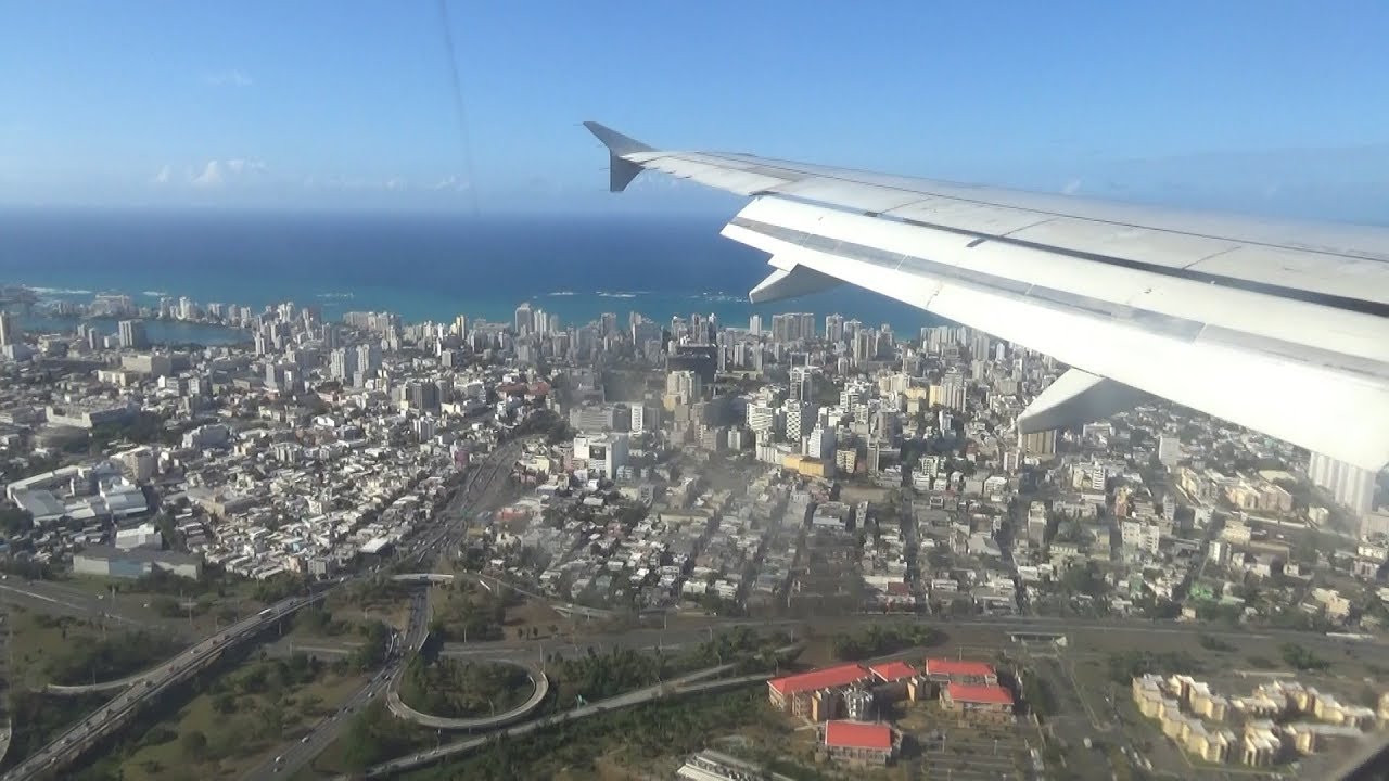 JetBlue Airways A320 Landing in San Juan, Puerto Rico (SJU)