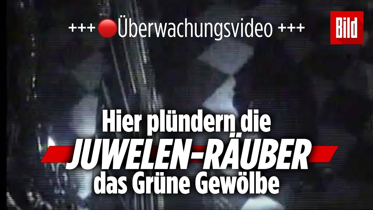 &Uuml;berwachungsvideo zeigt Kunstraub in Dresden mit Taschenlampen und &Auml;xten