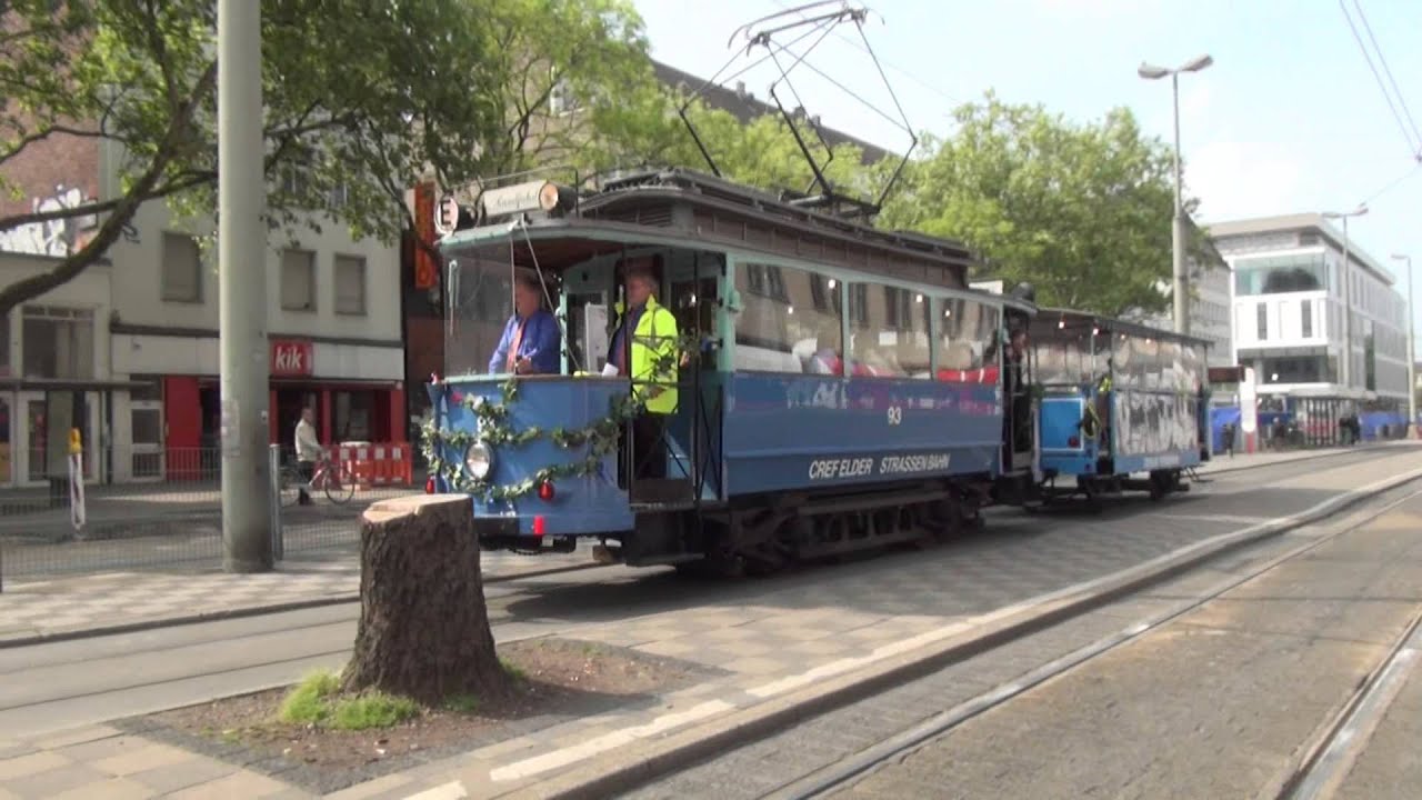 Krefelds Blauer Enzian | historische Straßenbahn (HD)