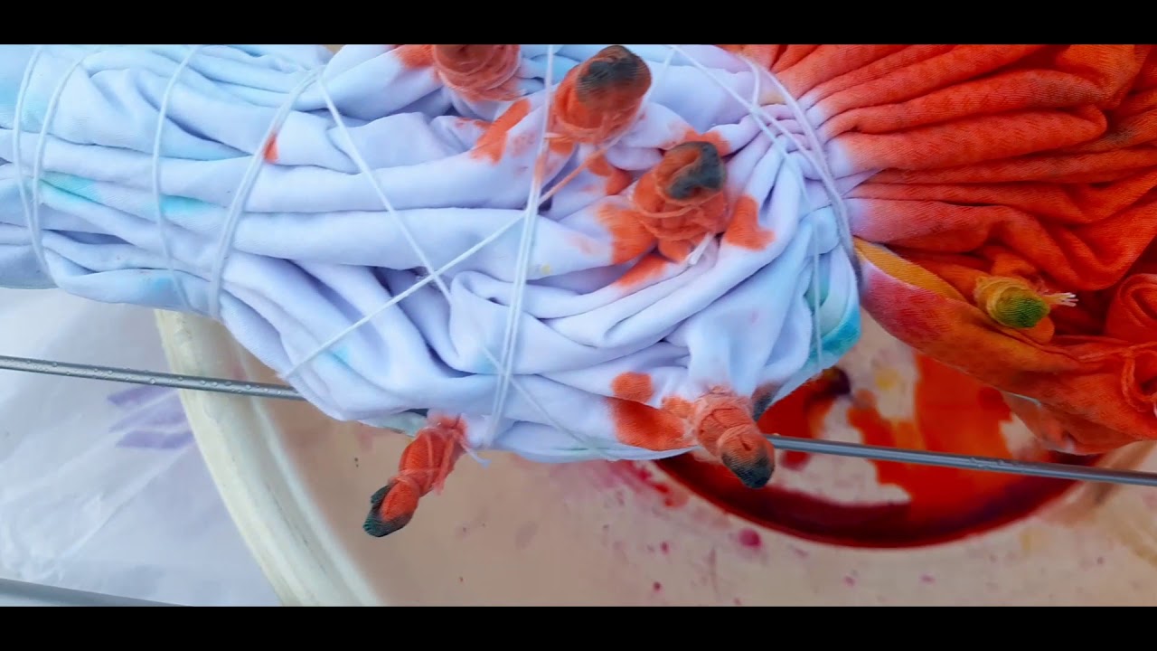 Batik Boyama masa örtüsü ( Tie Dye table cover)