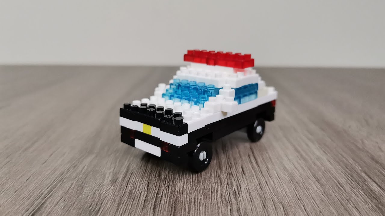 DAISO Petit Block | Police Car | Age (12 years old and above)