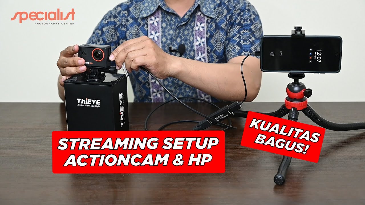 Live Streaming dengan Actiocam & HP | Kualitas Bagus