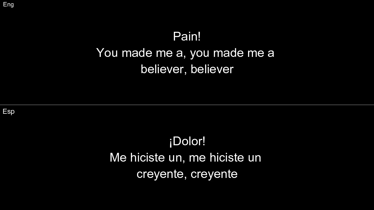 Believer - Imagine Dragons Lyrics Español English